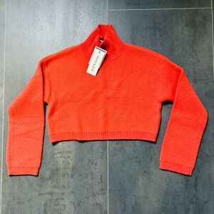 NEW Faith & Zoe Red Cowl Neck Sweater